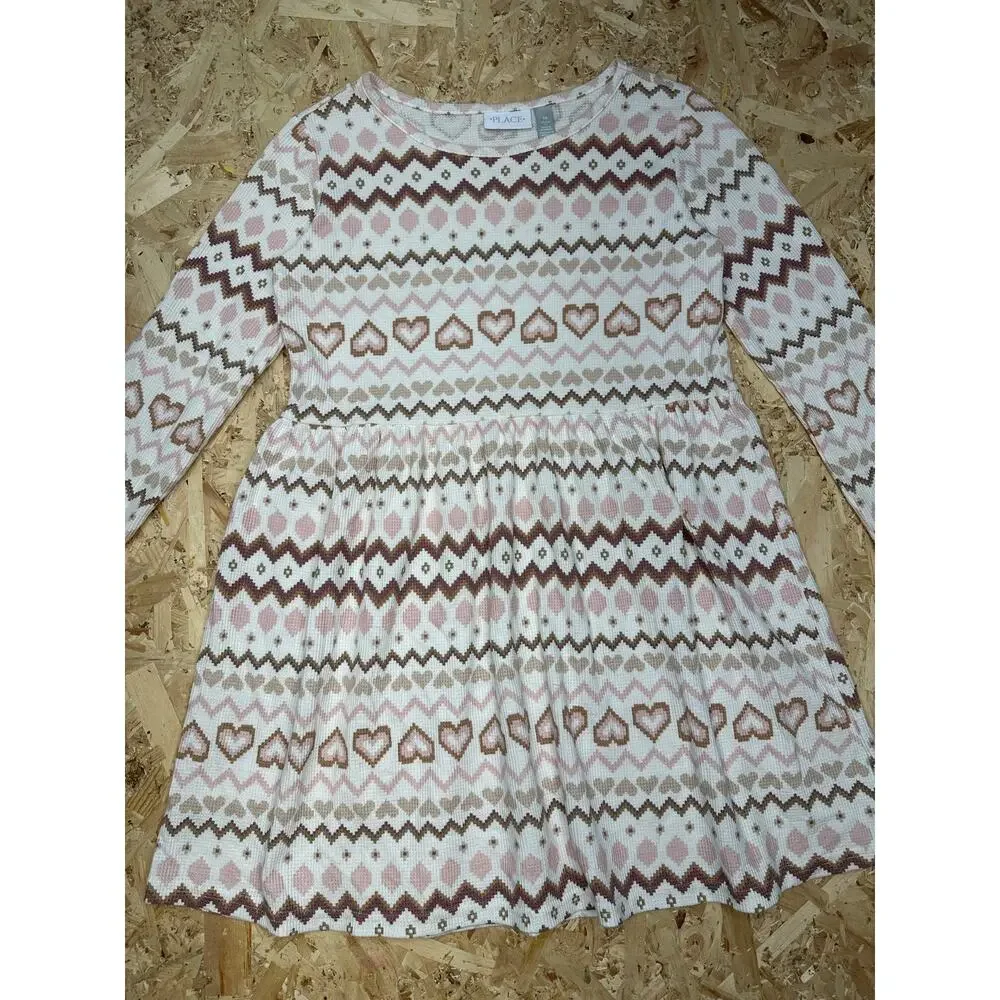 The Children’s Place Girls Kids Youth Long Sleeve Multicolor Dress Sz 14 - Picture 3 of 5